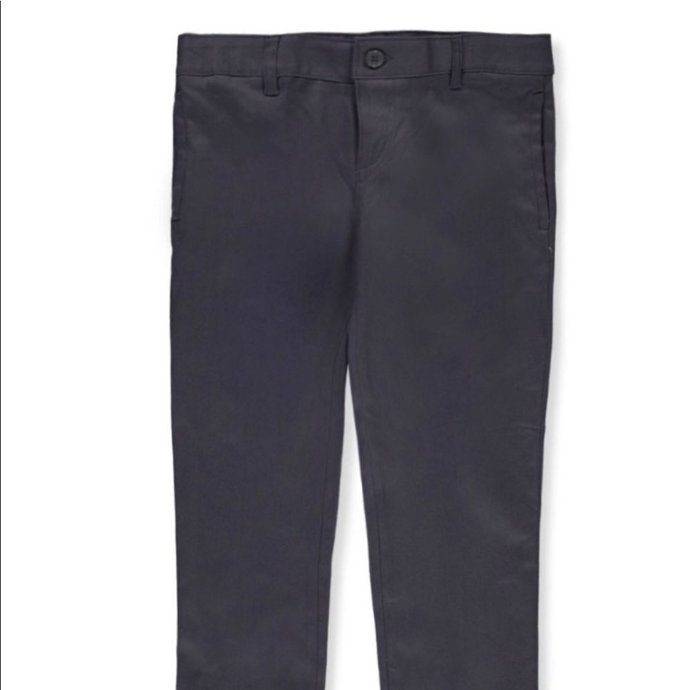 French Toast Girls Uniform Skinny Pants in Gray
